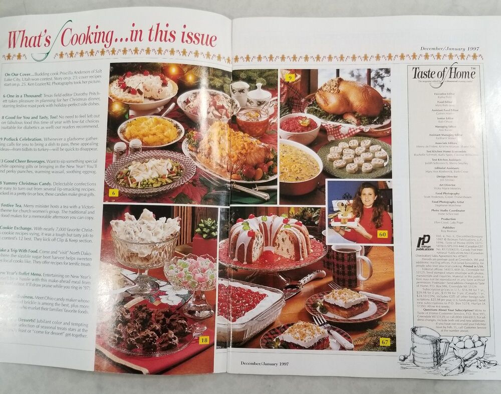 Taste of Home Magazine Dec/Jan 1997 Holiday Issue Vintage Recipes - Picture 4 of 8